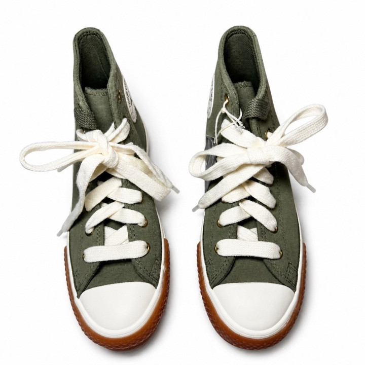 Converse Chuck Taylor All Star EVA Lift HI  A13365C Oliwkowa zieleń Tenisówki wysokie za kostkę gruba podeszwa dziecięce