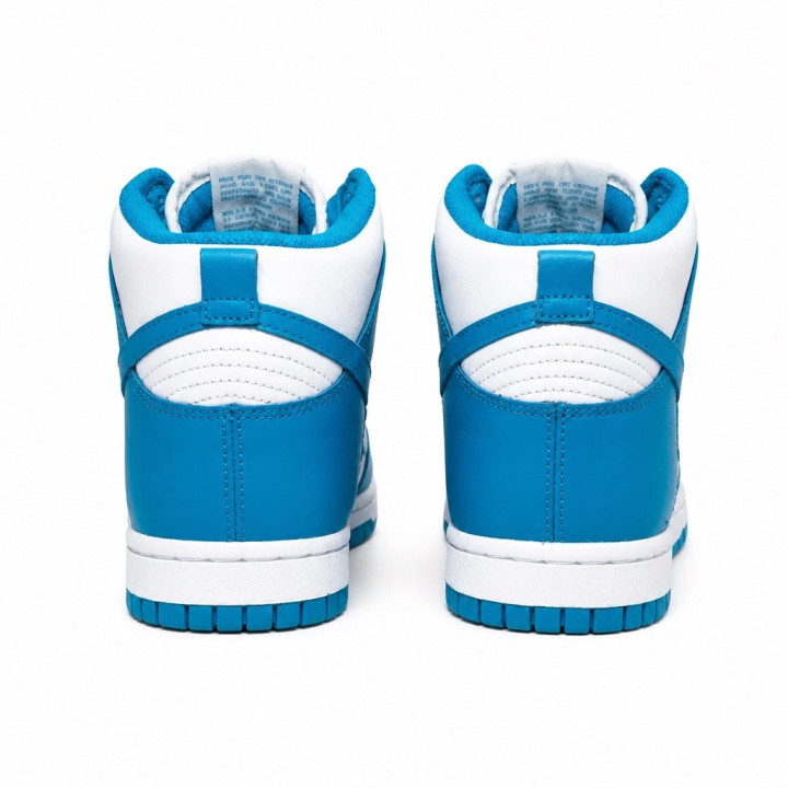 Nike Dunk Hi Retro Laser Blue DD1399400 niebiesko białe sneakersy za kostkę unisex