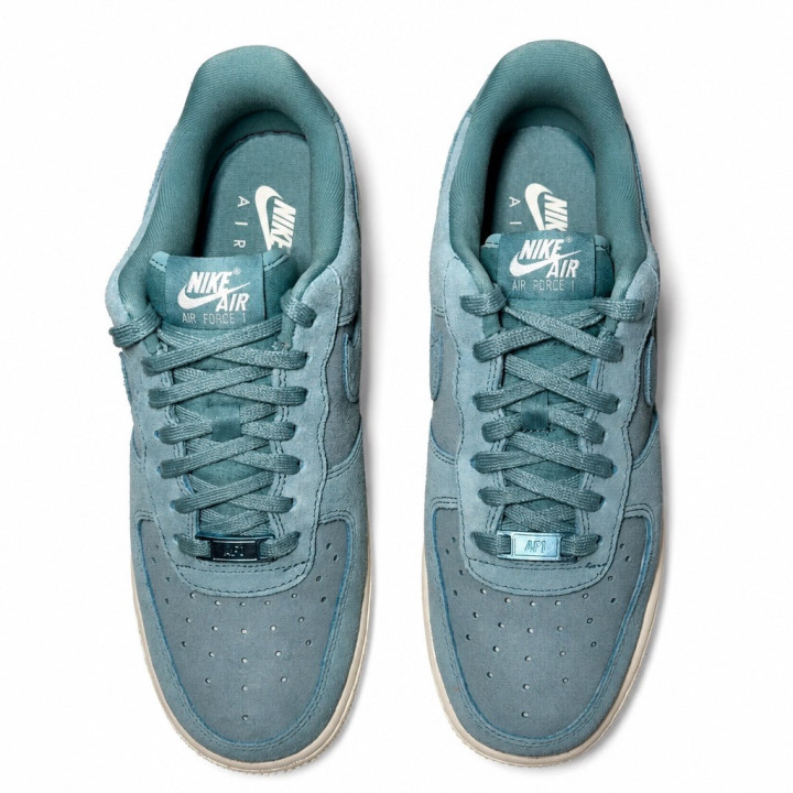 Nike air force 1 07 HJ5336400 Denim Turquoise Damskie sneakersy niskie zamszowe