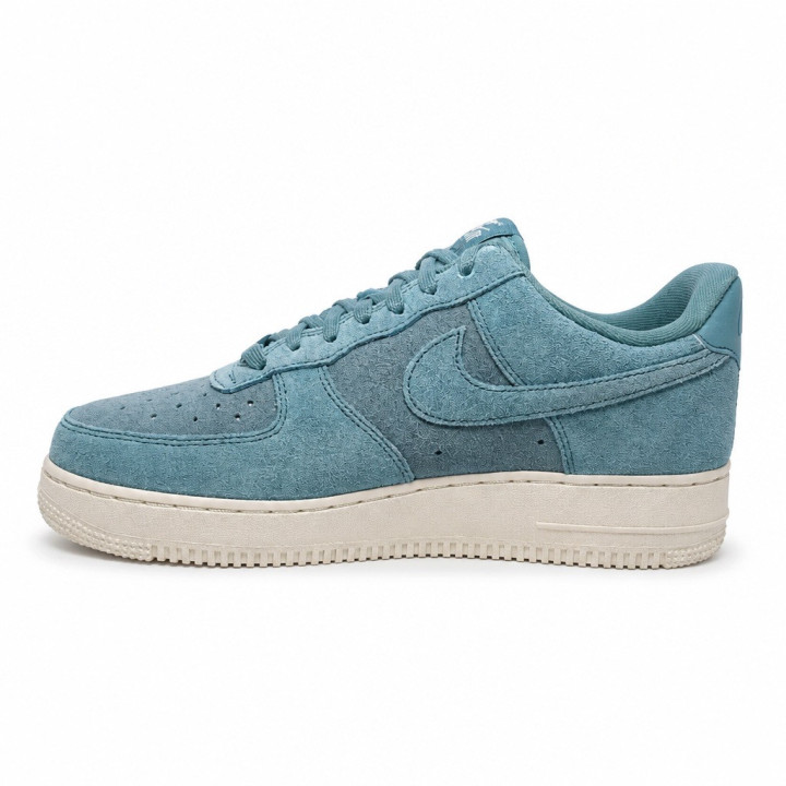 Nike air force 1 07 HJ5336400 Denim Turquoise Damskie sneakersy niskie zamszowe