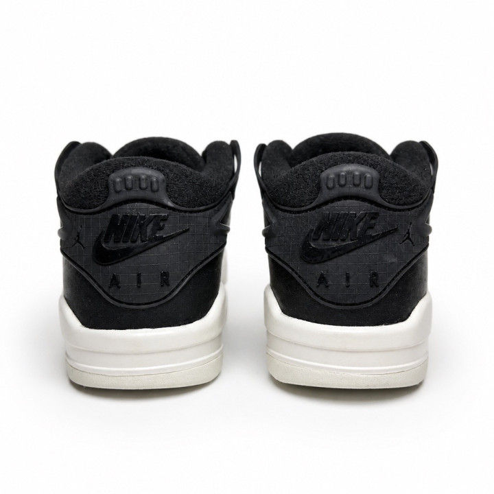 Jordan Air 4 RM (GS) FQ7938-001 Black Light Bone sneakersy niskie czarne białe