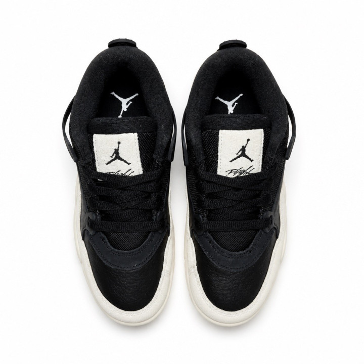 Jordan Air 4 RM (GS) FQ7938-001 Black Light Bone sneakersy niskie czarne białe