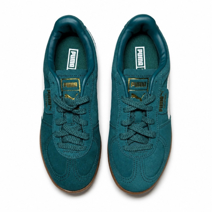 Puma Palermo Elevata 39934802 cold green gum Turkusowe Damskie sneakersy na grubej podeszwie