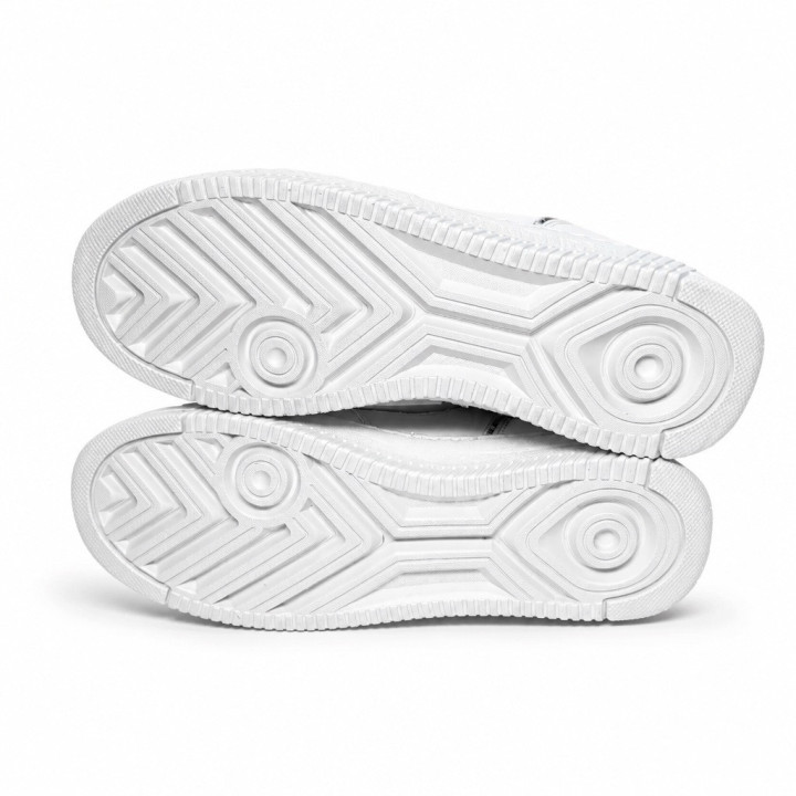 Versace Jeans Couture 74VA3SJ1 Białe sneakersy wysokie za kostkę logo