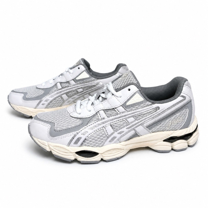 Asics Gel-NYC 2055 Glacier Grey / White 1203A542-021 buty do biegania unisex szare sneakersy niskie