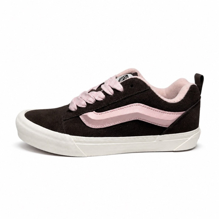 Vans Knu Skool Pop Sepia Rose VN000D75O3N1 Unisex Brązowo różówe sneakersy niskie