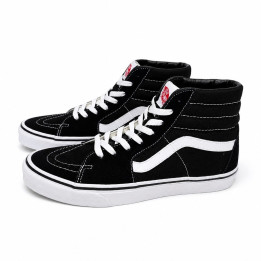 Vans Sk8-HI VN000D5IB8C1 Trampki Męskie wysokie za kostkę czarne z białym logo