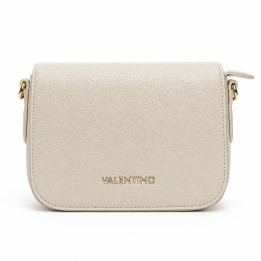 Valentino Brixton Ecru VBS7LX08 Kremowa torebka przez ramie średnia odpinany pasek