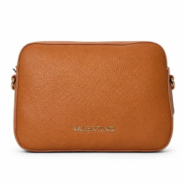Valentino Brixton Cuoio VBS7LX07 Brązowa torebka średnia jedna komora odpinany pasek