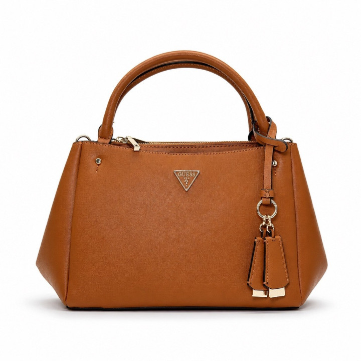 Guess Torebka Talent Caramel HWNG9669060 Brązowa torebka  do ręki średnia