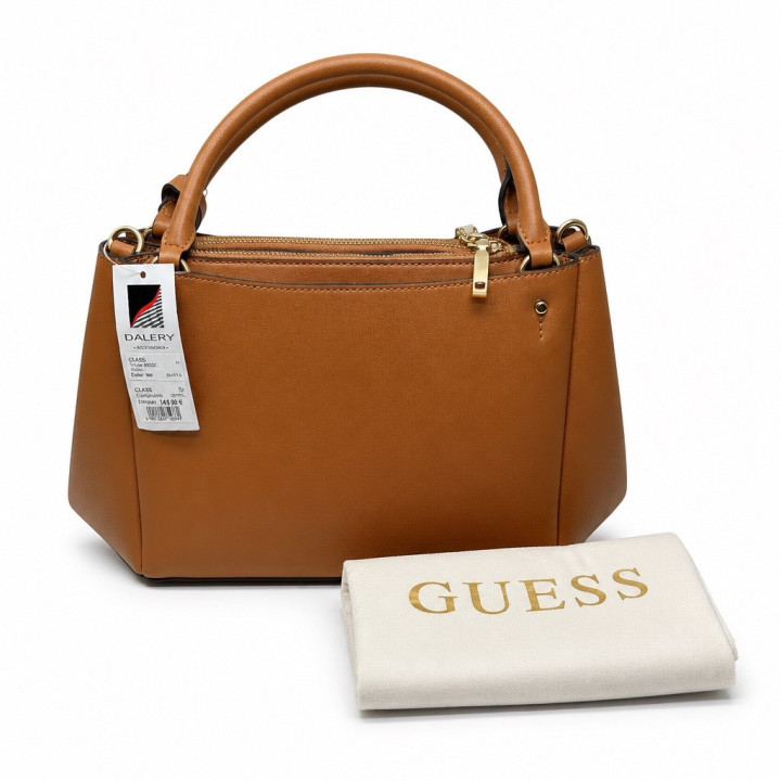 Guess Torebka Talent Caramel HWNG9669060 Brązowa torebka  do ręki średnia