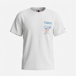 Klasyczny T-shirt męski z nadrukami Koszulka z logo TommyJeans