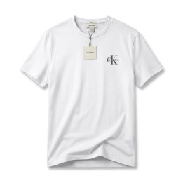 Calvin Klein Jeans T-shirt biały regular fit małe logo