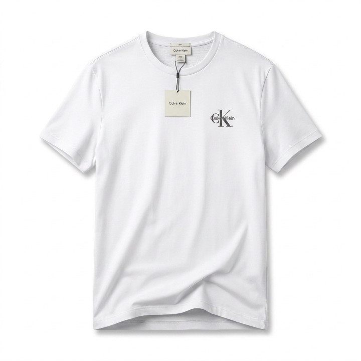 Calvin Klein Jeans T-shirt biały regular fit małe logo