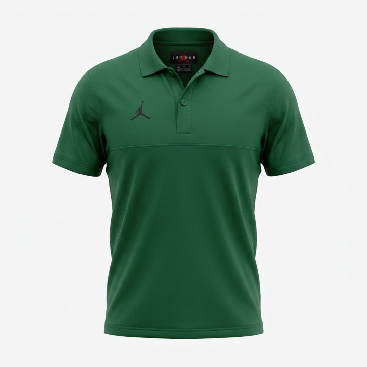 Jordan Dri Fit Koszulka męska polo ciemnozielona