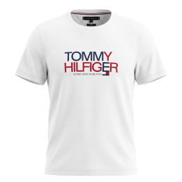 Tommy Hilfiger T-shirt Brand Love Big Text klasyczny biały z logo