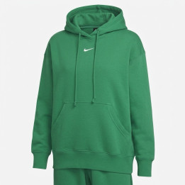 Nike Bluza damska Oversize Hoodie zielona bluza damska z dużą kieszenią