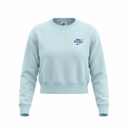 Nike bluza damska Sportswear Phoenix Fleece błękitna z nadrukami