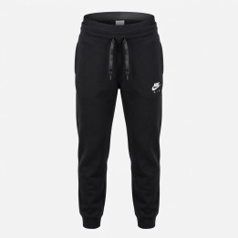 Nike Sportswear Air Fleece damskie spodnie dresowe joggery podwójny pas czarne