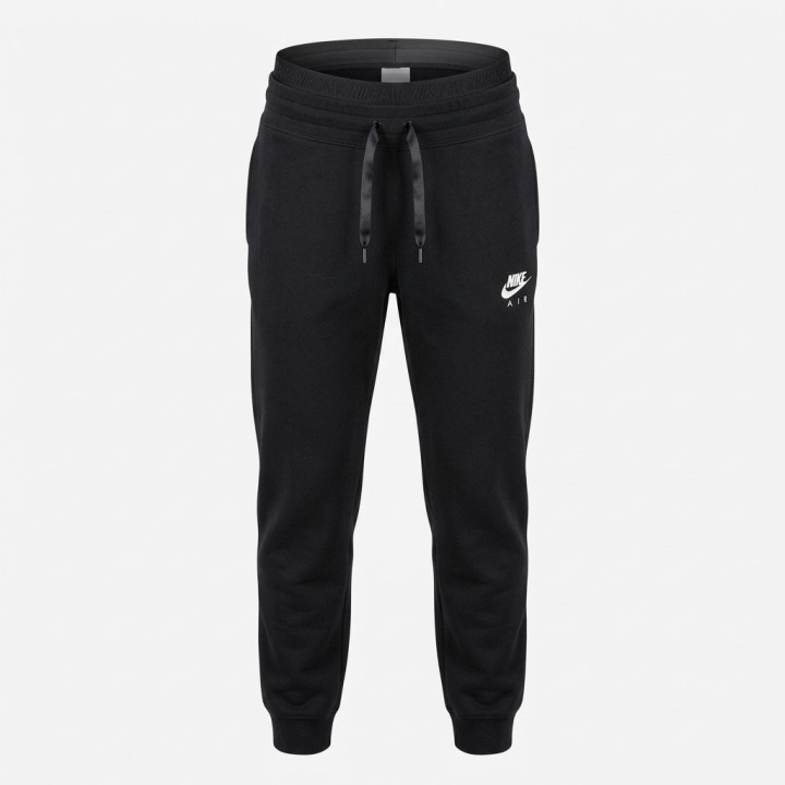 Nike Sportswear Air Fleece damskie spodnie dresowe joggery podwójny pas czarne