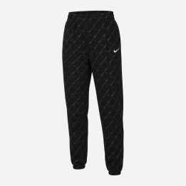 Nike Swoosh dresy joggery czarne z logowaniem damskie