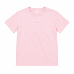 Calvin Klein T-shirt damski jasnoróżowy oversize