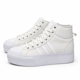 Buty Adidas Bravada 2.0 Mid Platform Tenisówki białe wyższe za kostkę