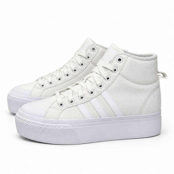 Buty Adidas Bravada 2.0 Mid Platform Tenisówki białe wyższe za kostkę