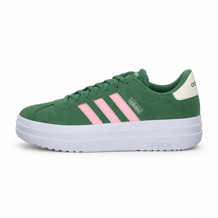 Adidas VL Court Bold Zielone sneakersy damskie na wyższej platformie