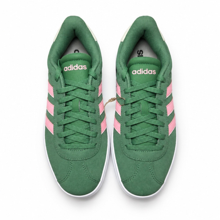 Adidas VL Court Bold Zielone sneakersy damskie na wyższej platformie