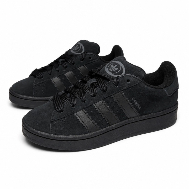 Adidas Campus 00s Junior Czarne zamszowe sneakersy niskie JI4395