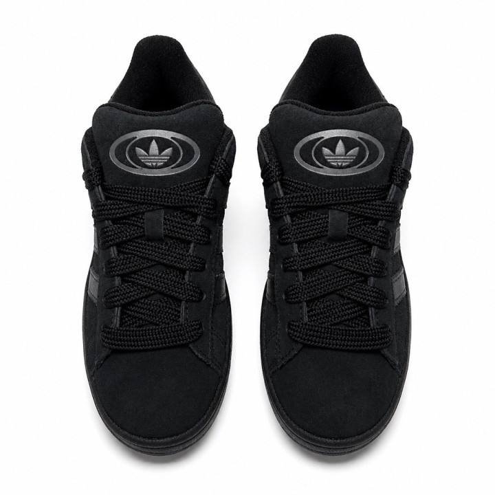 Adidas Campus 00s Junior Czarne zamszowe sneakersy niskie JI4395