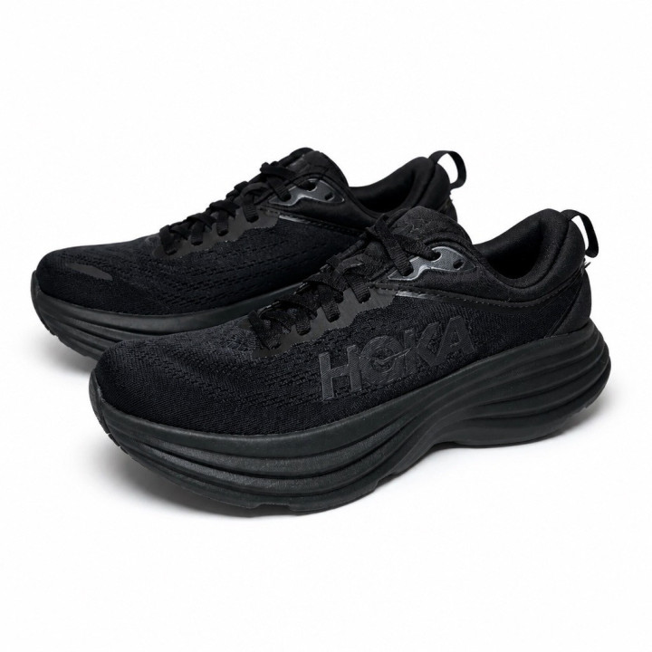 Hoka Bondi 8 Damskie buty do biegania czarne gruba podeszwa 1127952