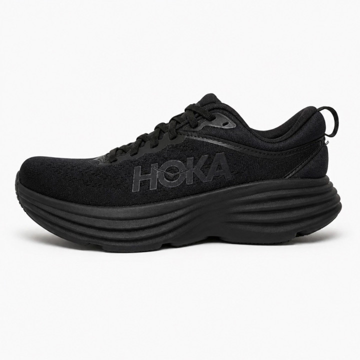 Hoka Bondi 8 Damskie buty do biegania czarne gruba podeszwa 1127952