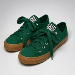 Converse Chuck Taylor All Star Lift Ox A11982C Damskie Tenisówki niskie zielone grubsza podeszwa
