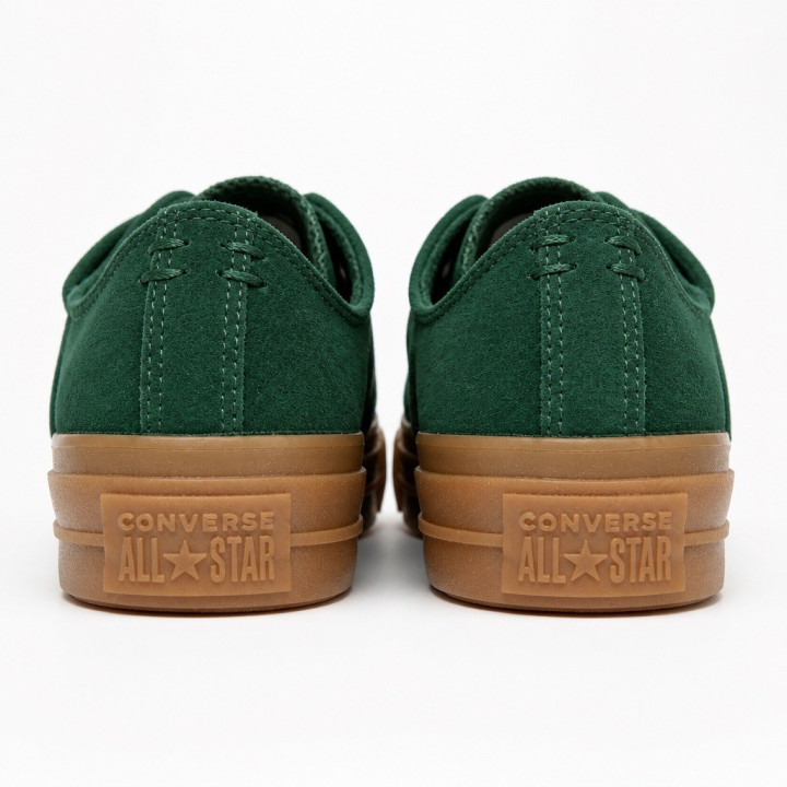 Converse Chuck Taylor All Star Lift Ox A11982C Damskie Tenisówki niskie zielone grubsza podeszwa